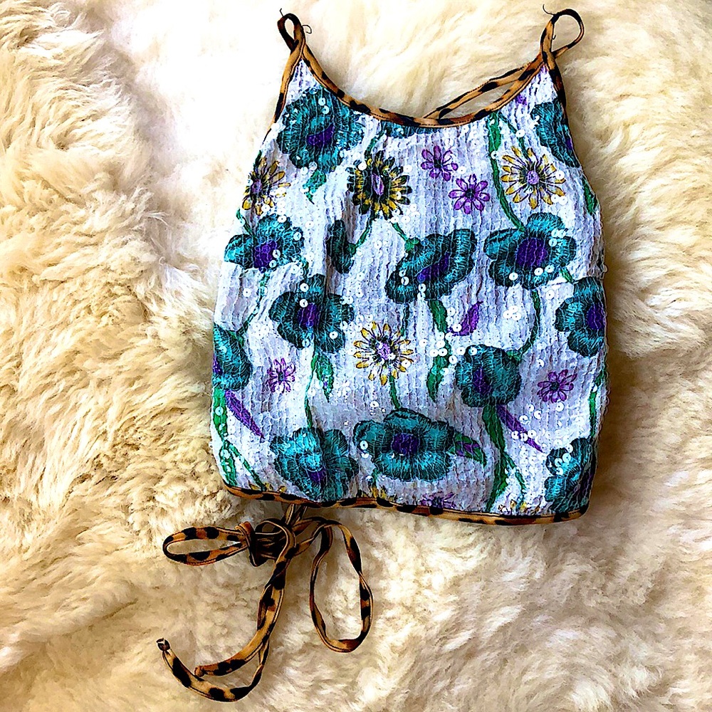 🔥🔥SOLD🔥🔥☀️STUNNING ☀️ Sequin reversible top- Made in Italy